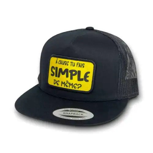 À cause tu fais simple de même Flat Bill