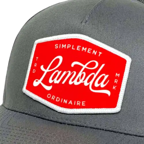 Casquette Lambda simplement ordinaire Charcoal – Image 2