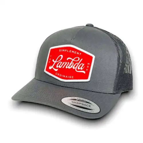 Casquette Lambda simplement ordinaire Charcoal