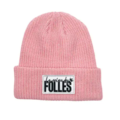 Tuque La reine des folles rose
