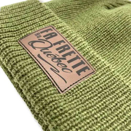Tuque FA Frette au Québec faux cuir – Image 2
