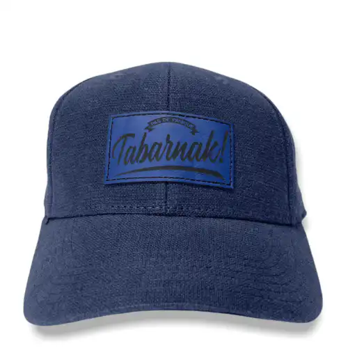 Casquette Pas de Panique Tabarnak HEMP DAD CAP bleu – Image 3