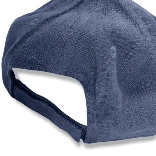 Casquette Pas de Panique Tabarnak HEMP DAD CAP bleu – Image 4