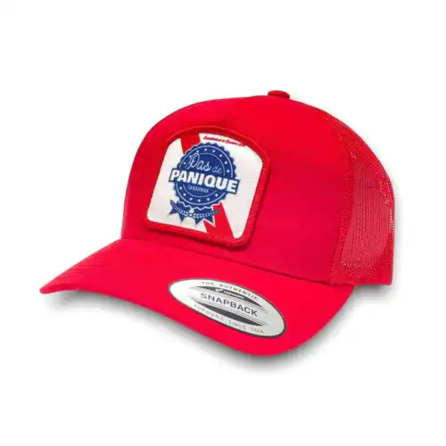 Casquette Pabs panique Tabarnak rouge