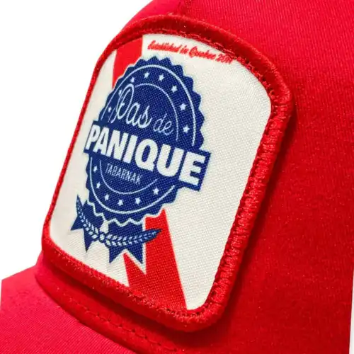 Casquette Pabs panique Tabarnak rouge – Image 3