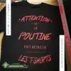Poutine impression Discharge tshirt imprimé au Québec