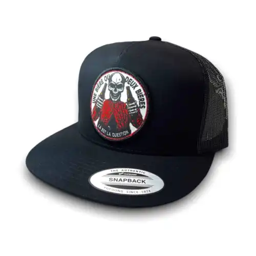 Casquette Une bière ou deux bières là est la question c