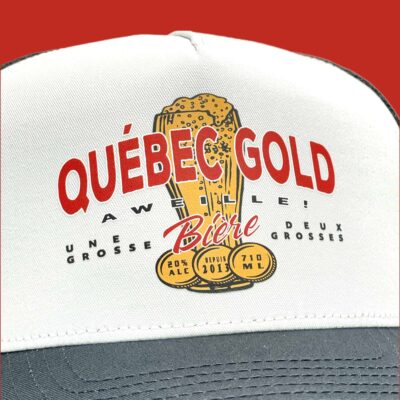 Casquette Québec Gold Impression DTF 5