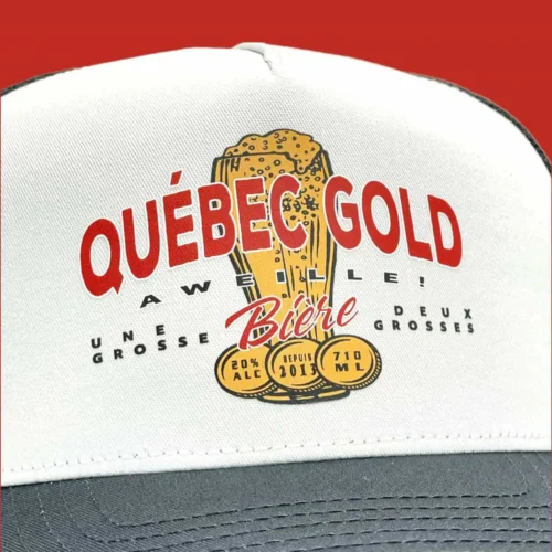 Casquette Québec Gold Impression DTF – Image 2