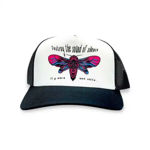 Casquette Destroy the sound of silence Impression DTF – Image 2
