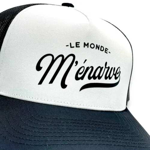 Casquette le monde m'énarve Impression DTF – Image 2
