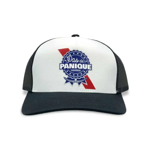 Casquette Pas de panique tabarnak Impression DTF – Image 2