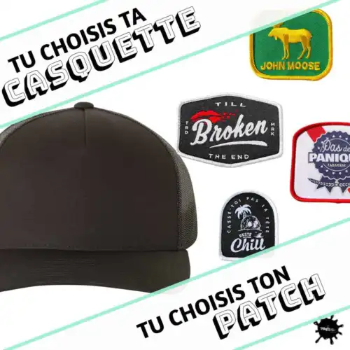 Personnalisation de casquette Choisis ta Casquette choisis ton patch Madjx