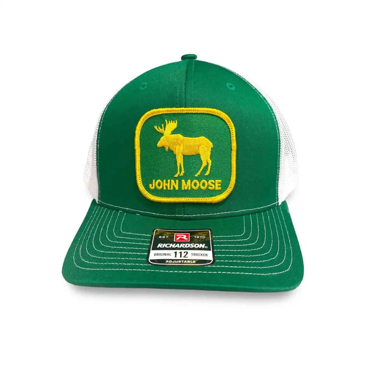 Casquette John Moose patch brodé à bordure merrow – Image 2