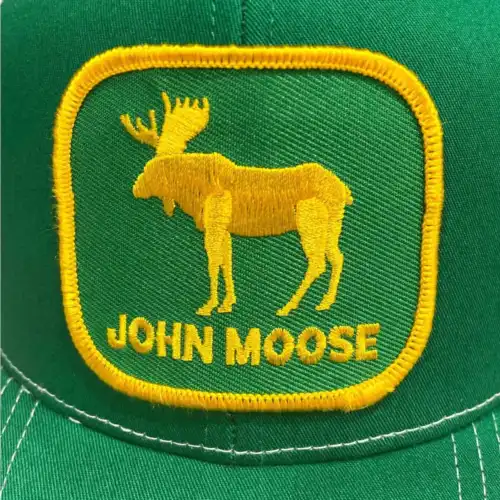 Casquette John Moose patch brodé à bordure merrow – Image 3