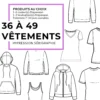 Impression sérigraphie 36 à 49 vêtements