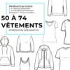 Impression sérigraphie 50 à 74 vêtements