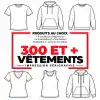 Impression sérigraphie 300 et + vêtements
