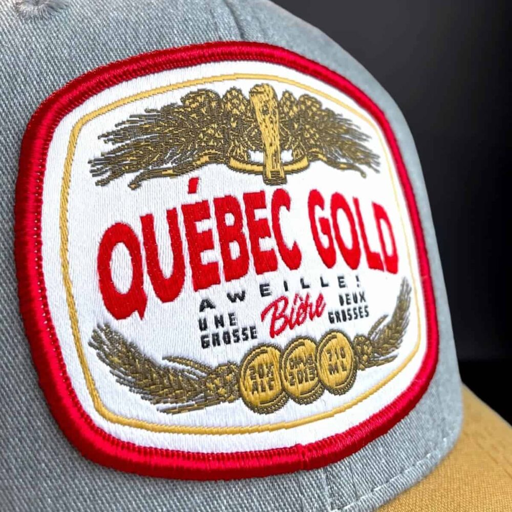 Casquette Québec Gold patch tissé 1