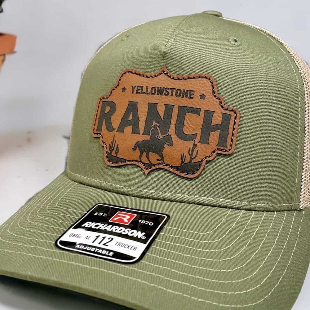 Casquette Yellowstone Ranch patch cuir 1