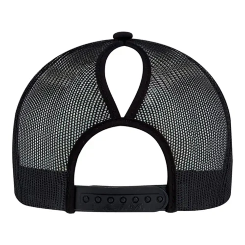 5970L casquette pour femme pony tail avec écussons de simili cuir