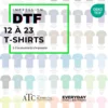 T-shirt ATC1000 Impression DTF 12 à 23