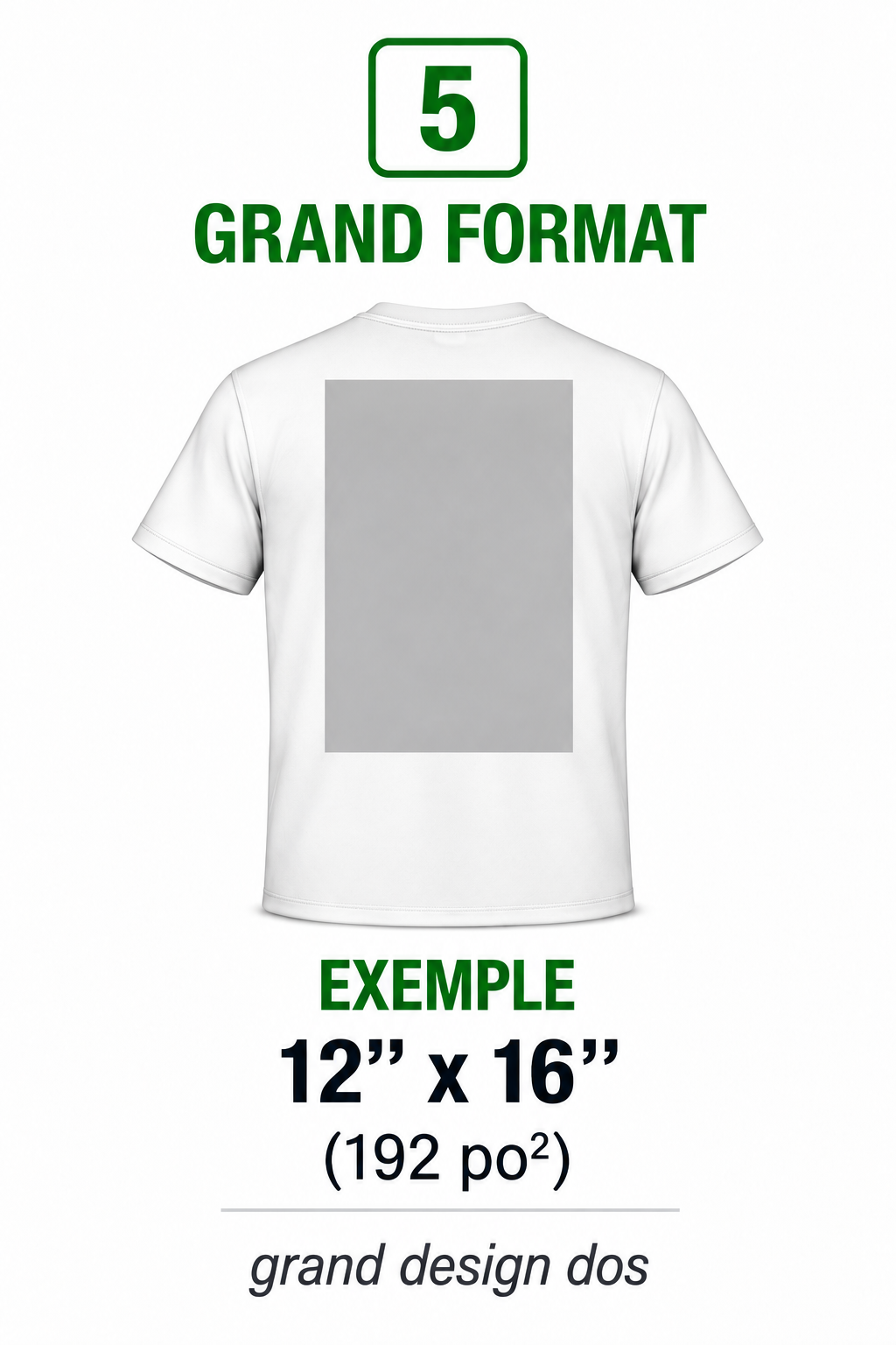 Grand format, 12 x 16 po